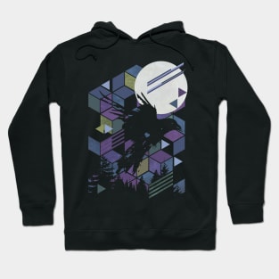 Geometric Raven Hoodie